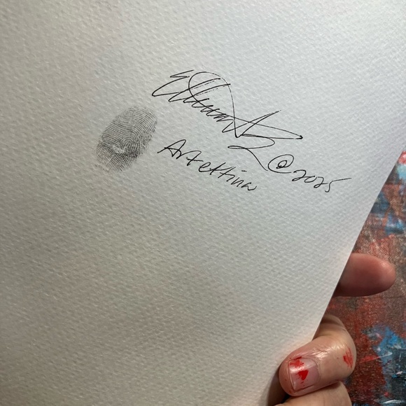 Original Mushrooms butterfly painting floral nature watercolor art Artettina USA - Picture 6 of 7